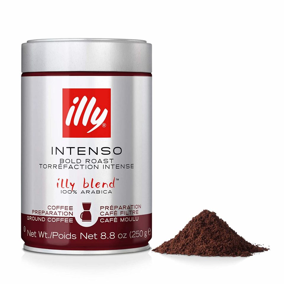 illy intenso mljevena kava limenka 250g