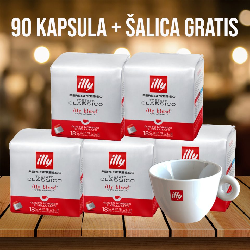 illy iperespresso classico 90 šalica