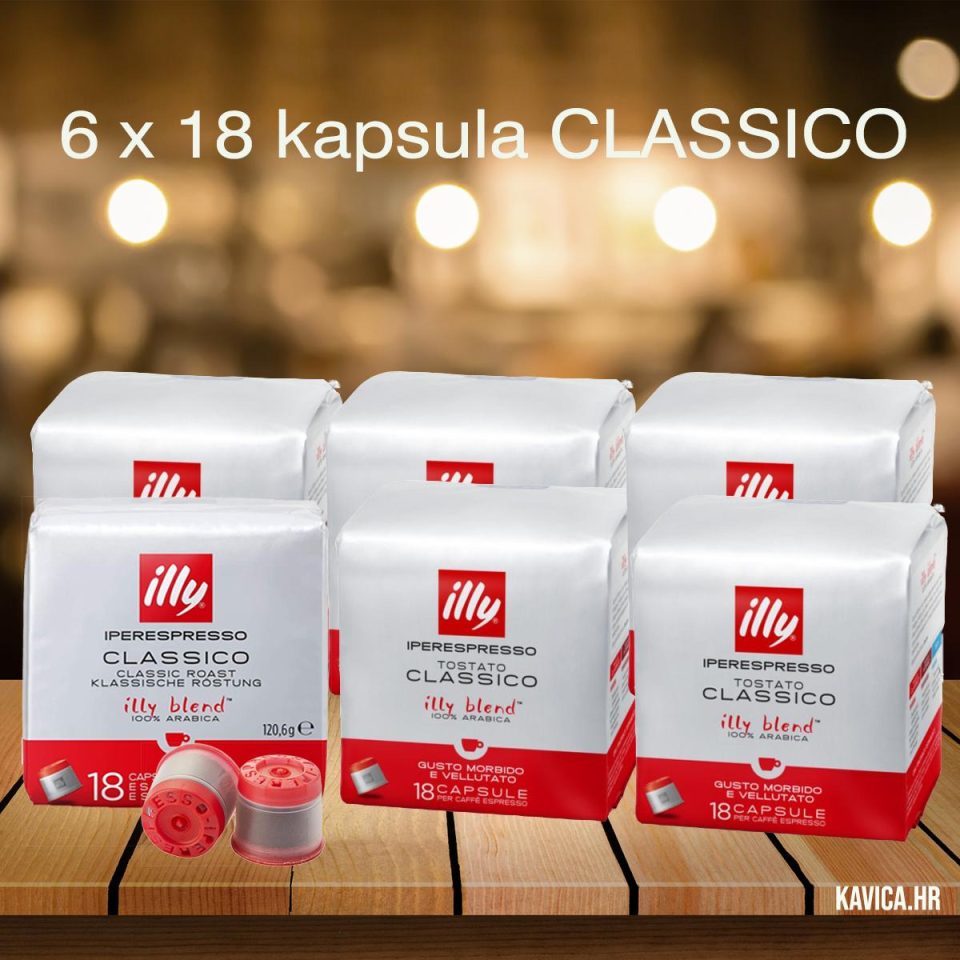 illy iperespresso classico 6X18