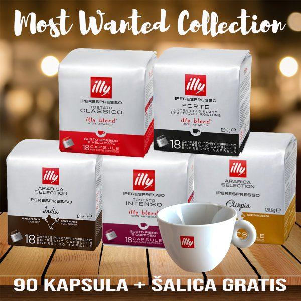 Most wanted 90 šalica