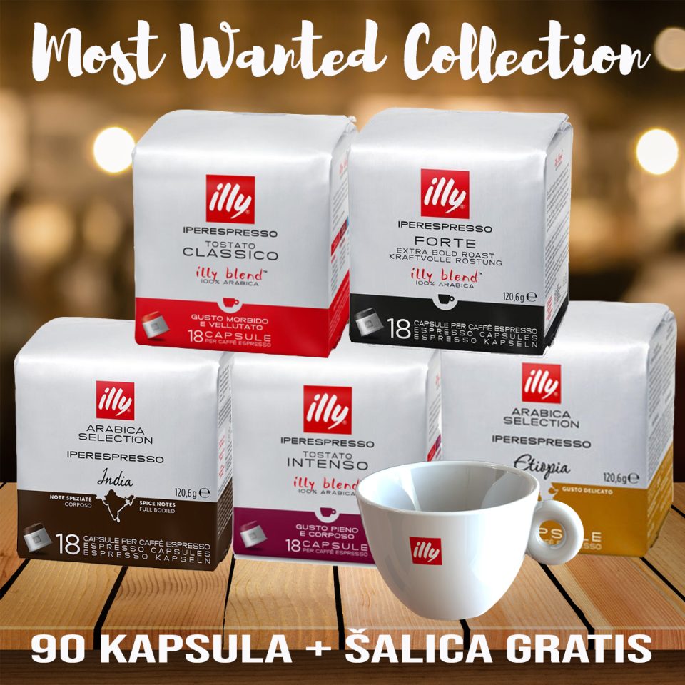 Most wanted 90 šalica