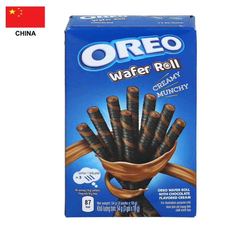 Oreo wafer rolls choco